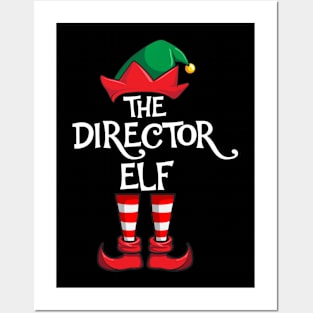 Director Elf Matching Family Christmas Posters and Art